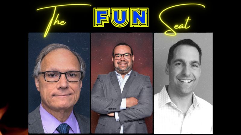 Fun Insurance Solutions with portraits of Joe, Todd and Ariel Rivera