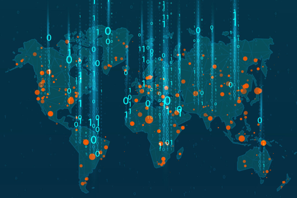 world map showing hot spots