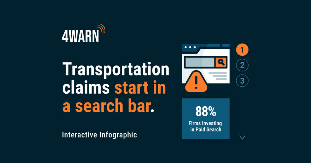 Transportation claims start in a search bar