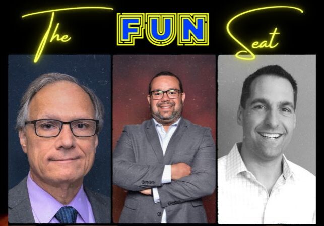 Fun Insurance Solutions with portraits of Joe, Todd and Ariel Rivera