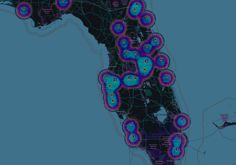 Map Showing Tech Enabled Insurance Fraud Areas